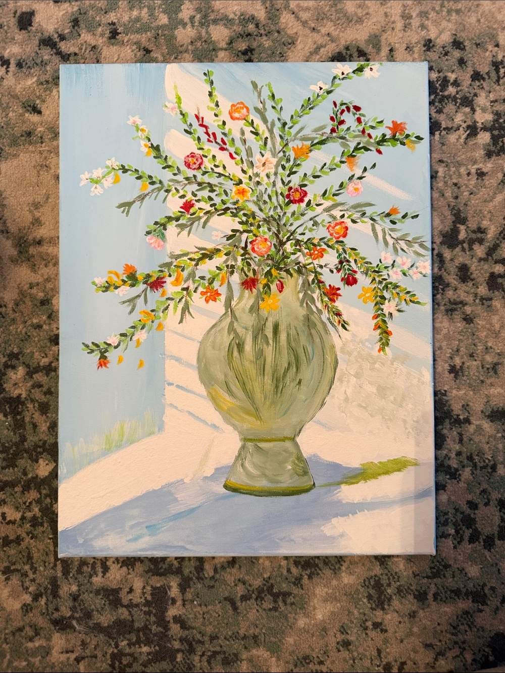 Spring Through the Morning Light — acrylics on canvas